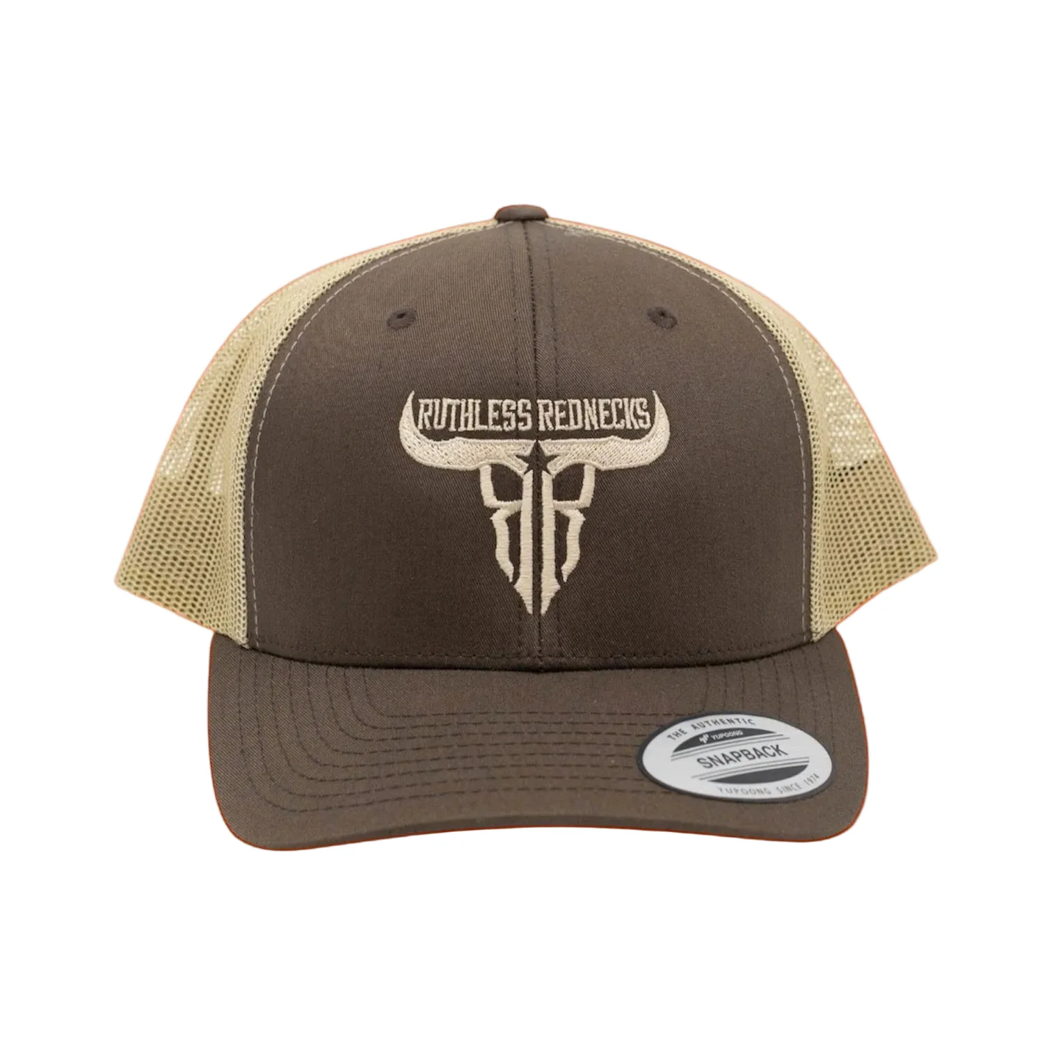 Ruthless Rednecks Raw Talent Curved Brim Hat - Brown