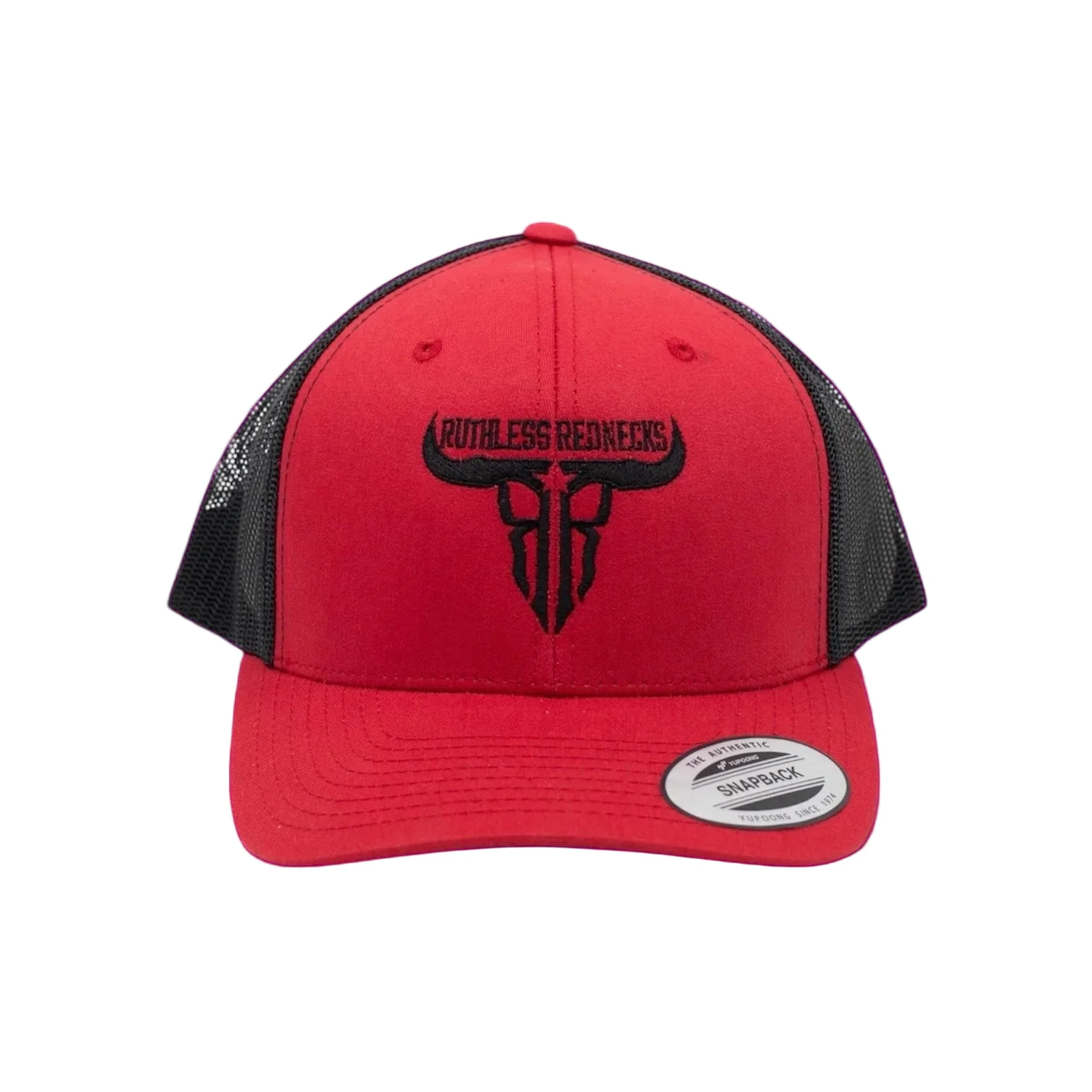 Ruthless Rednecks Raw Talent Curved Brim Cap - Red