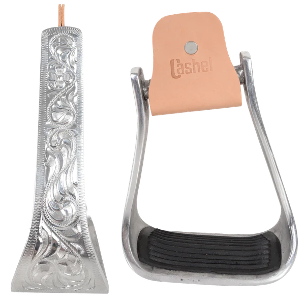 Cashel 2.5" Slanted Aluminum Stirrups - Engraved