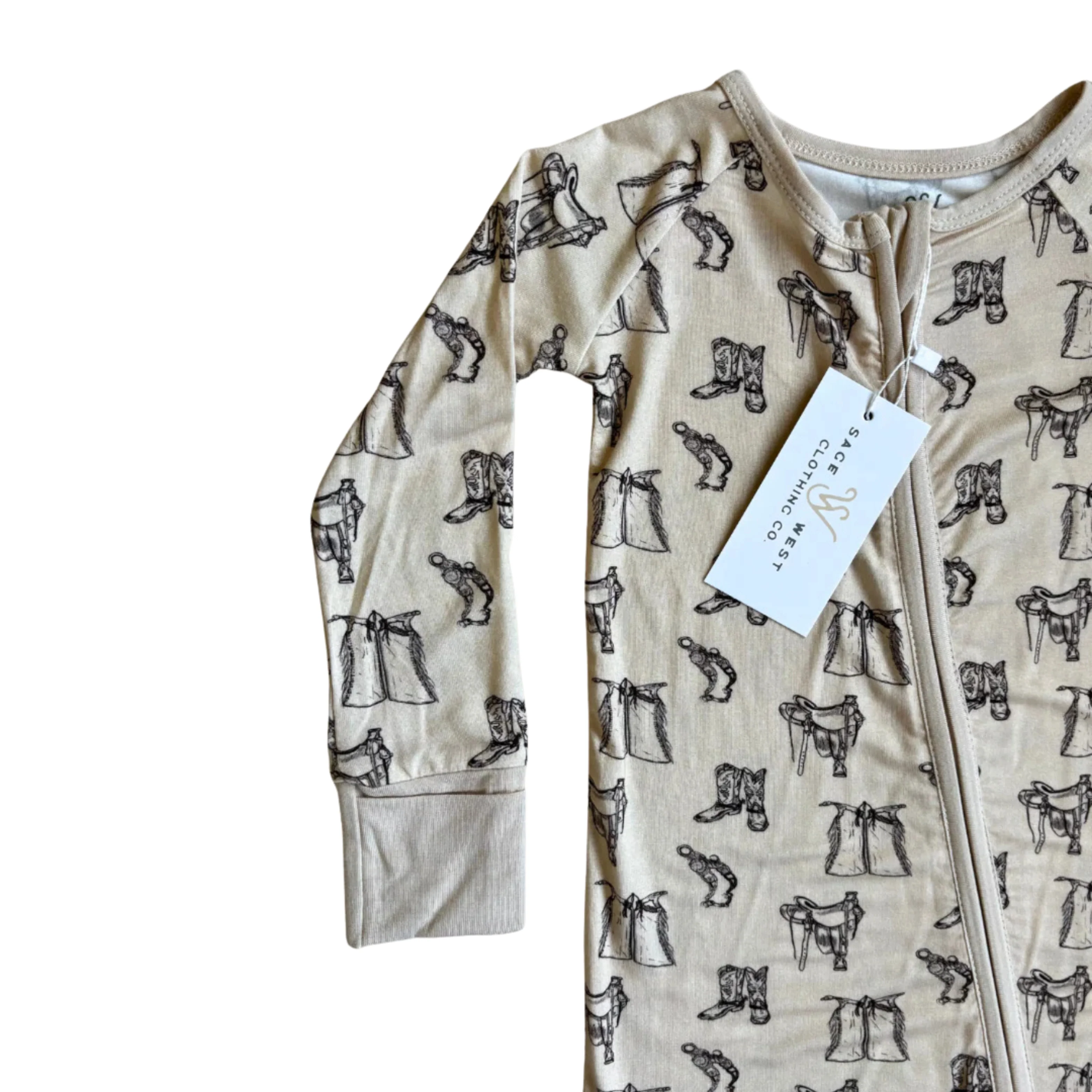 Sage West Infants Tack Room Sleepwear - Cream - Image 3