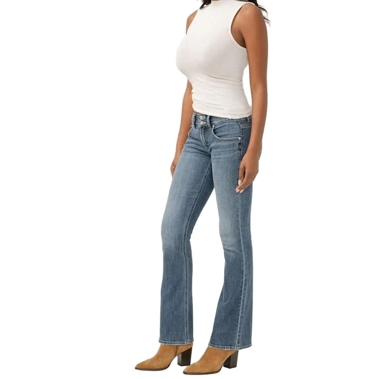 Silver Women's Britt Lowrise Bootcut Jeans - Synth - Image 2
