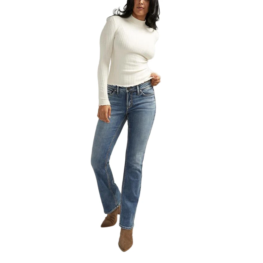 Silver Women's Slim Fit Elyse Slim Boot Jean - Indigo