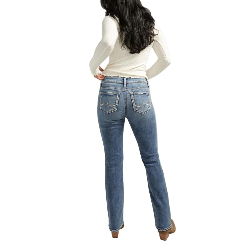 Silver Women's Slim Fit Elyse Slim Boot Jean - Indigo - Image 2