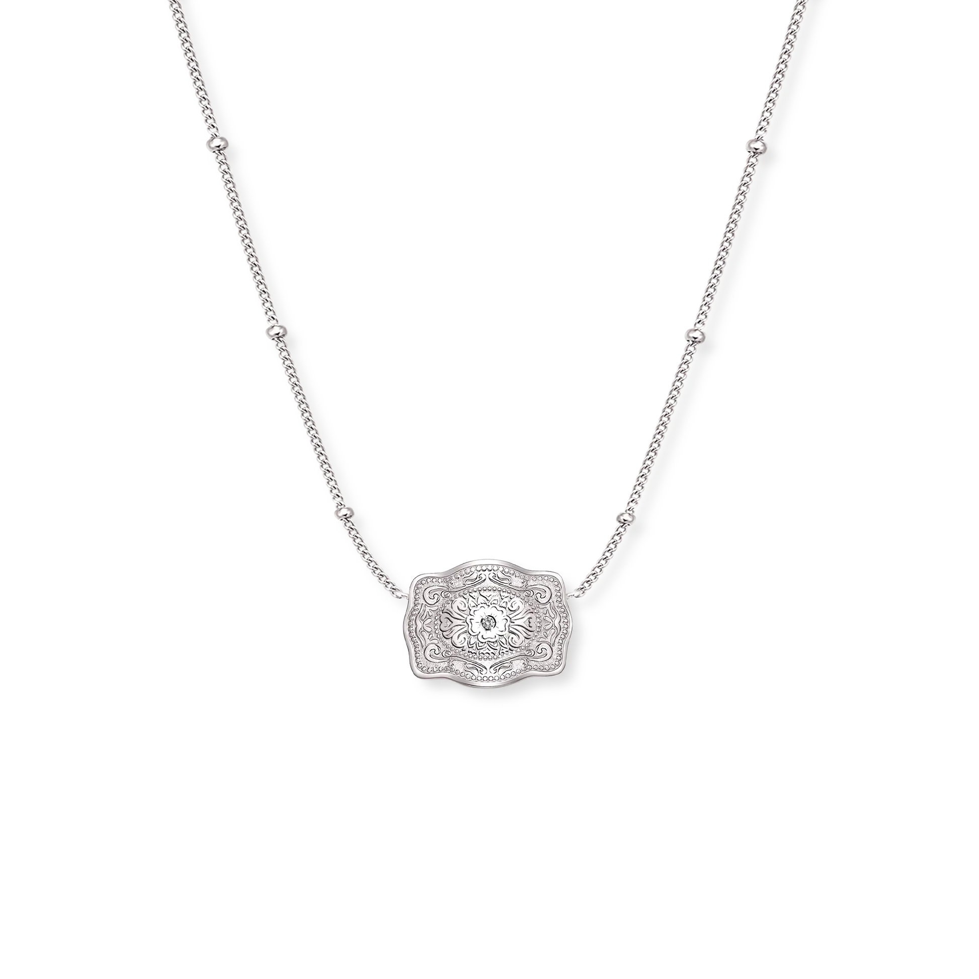 Spur West Mini Belt Buckle Necklace- Amelia Rose