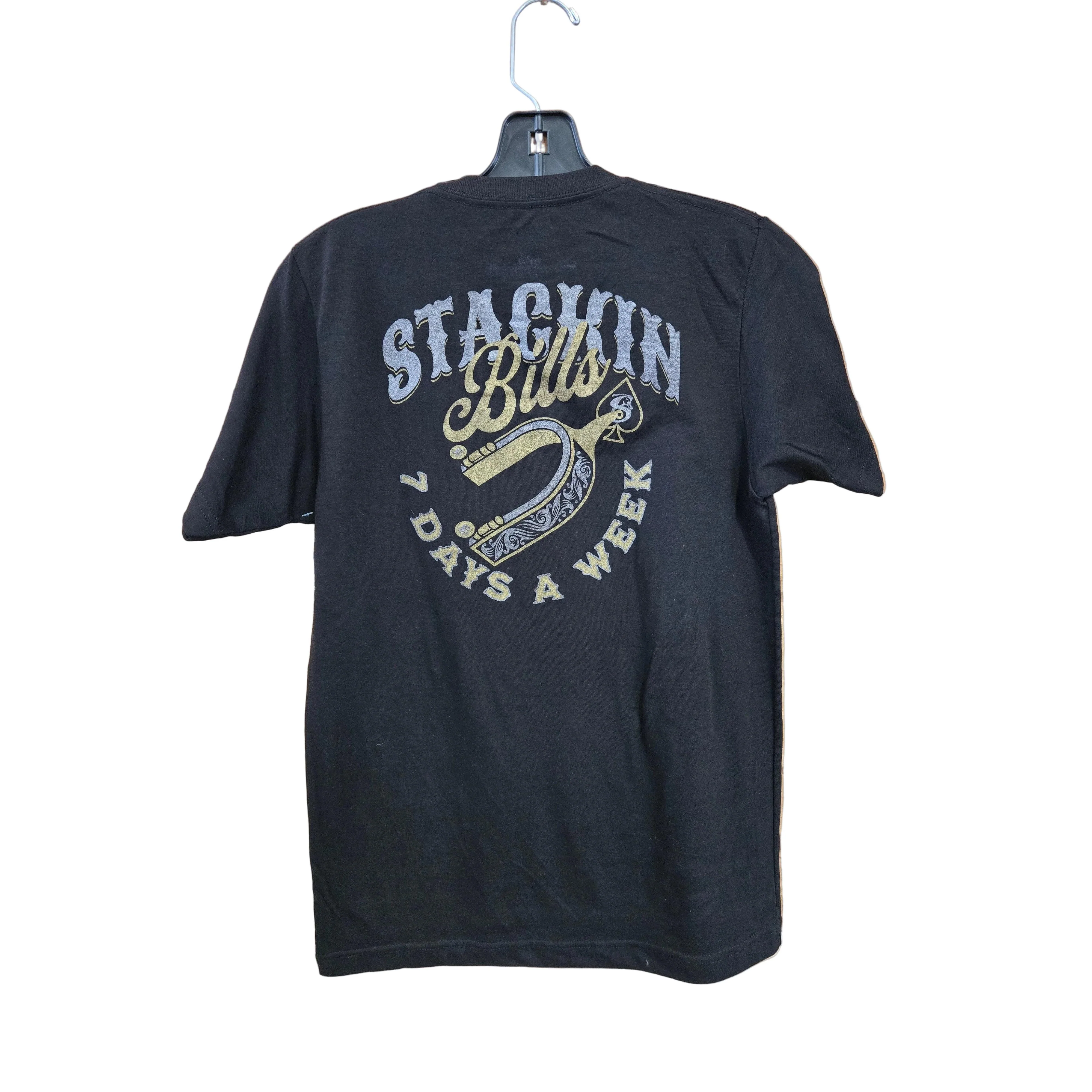 Stackin Bills Spur Tee Shirt - Black - Image 2
