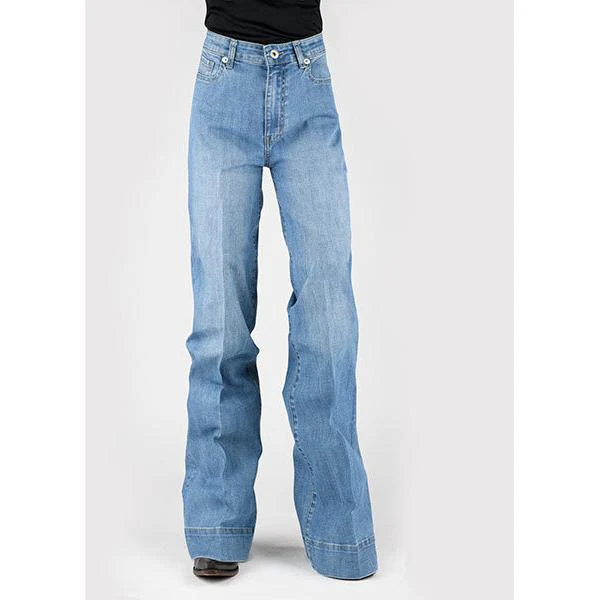 Stetson Women's High Waist Wide Leg Jean- Medium Wash