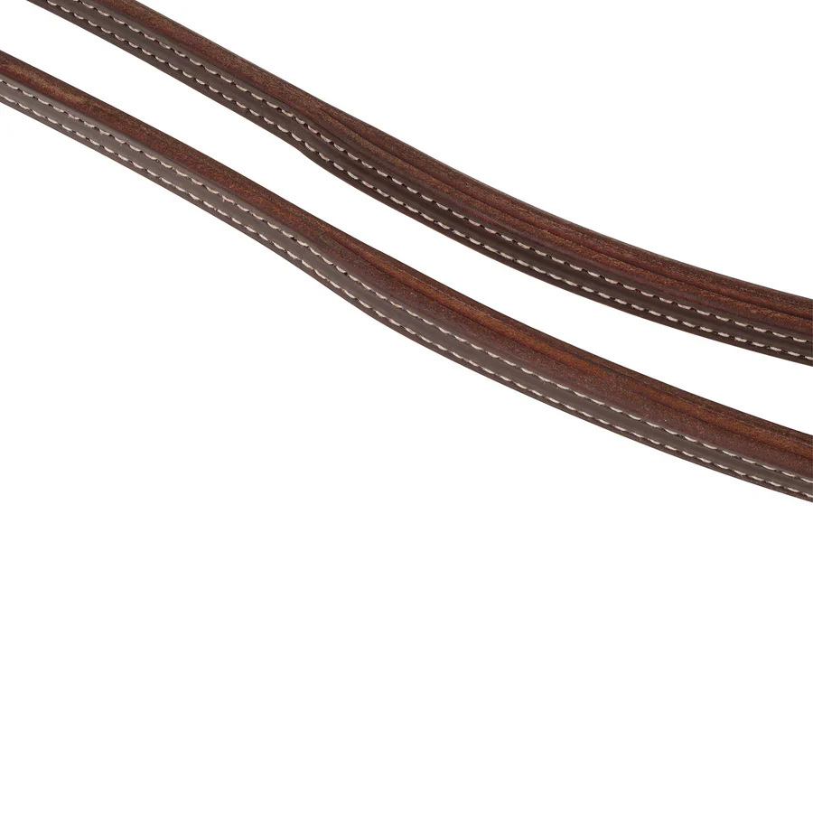 STS Ranch Signature Tack 1/2"  8' Latigo Split Rein Pineapple Knot - Image 3
