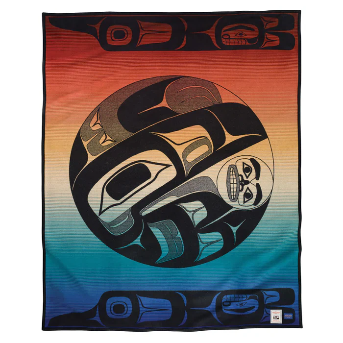 The College Fund Jacquard Robe Raven Box of Knowledge - Orange / Twin - Image 4
