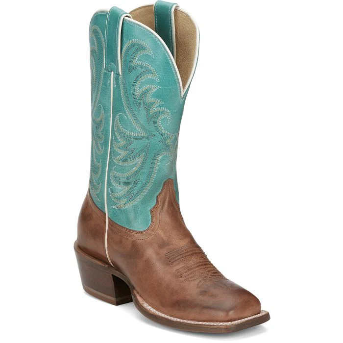 Tony Lama Women's Rowena 11" Western Boot- Caramel - Image 2