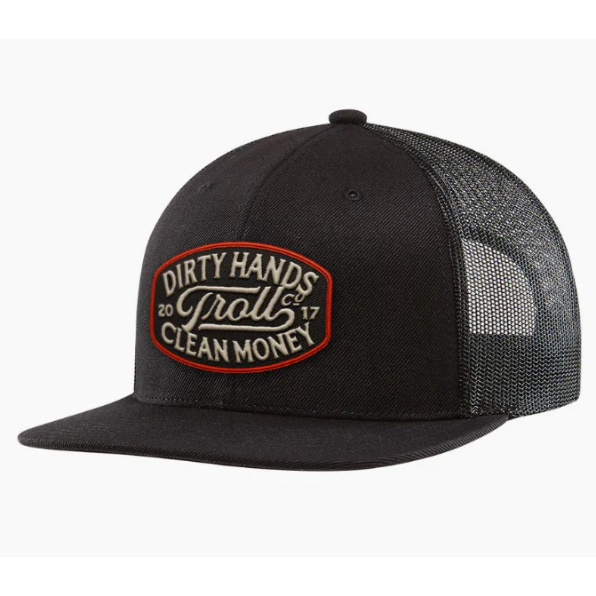 Troll DHCM Model T Flat Snapback Cap- Black