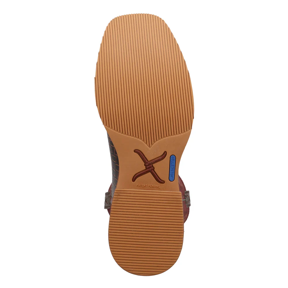 Twisted X Men's 11" Tech X Western Boots - Dark Chocolate/Rhubarb - Image 3