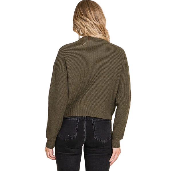 Vanilla Bay Women's High Neck Long Sleeve Knit Sweater - Image 2