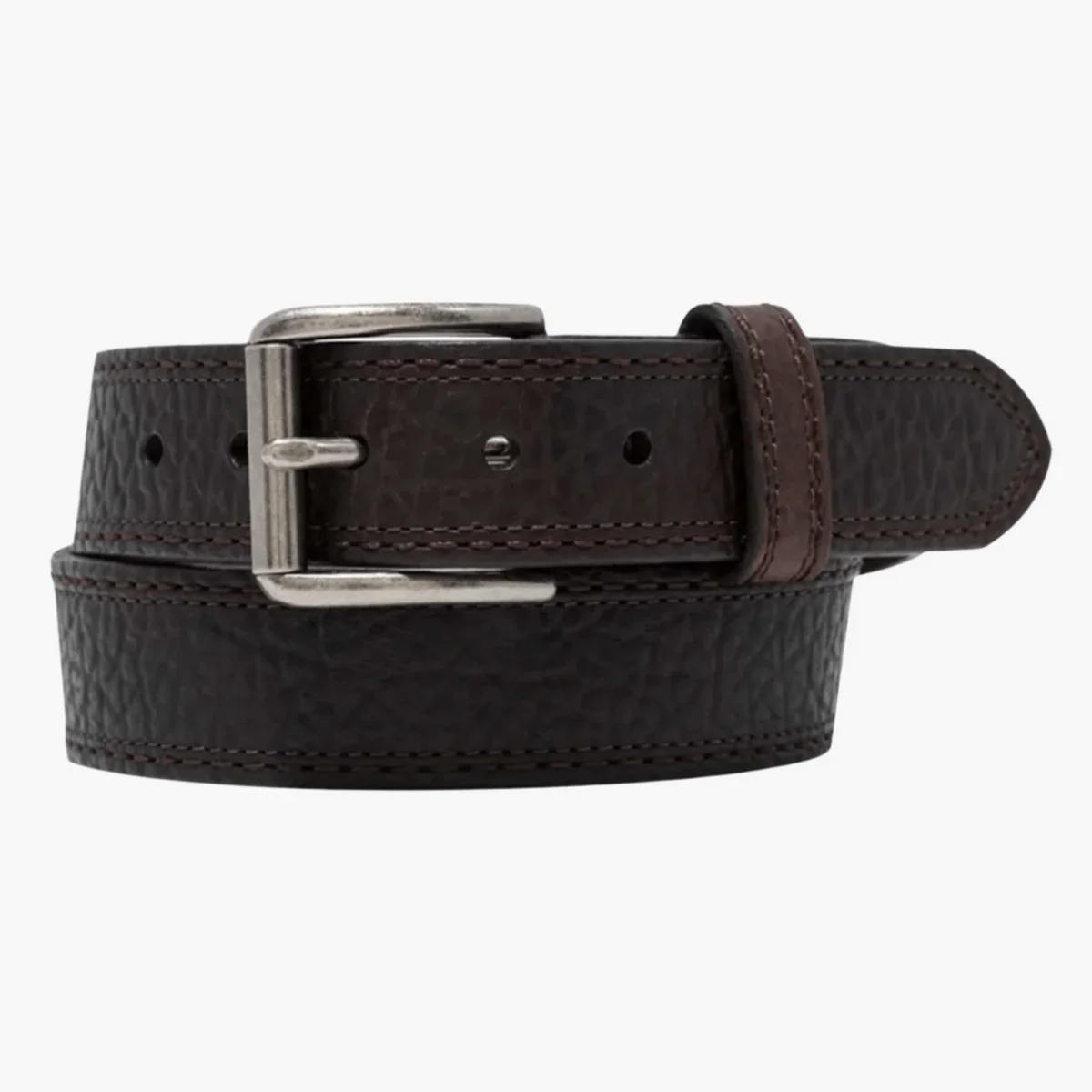 Vintage Bison Navajo Men's Belt-Brown