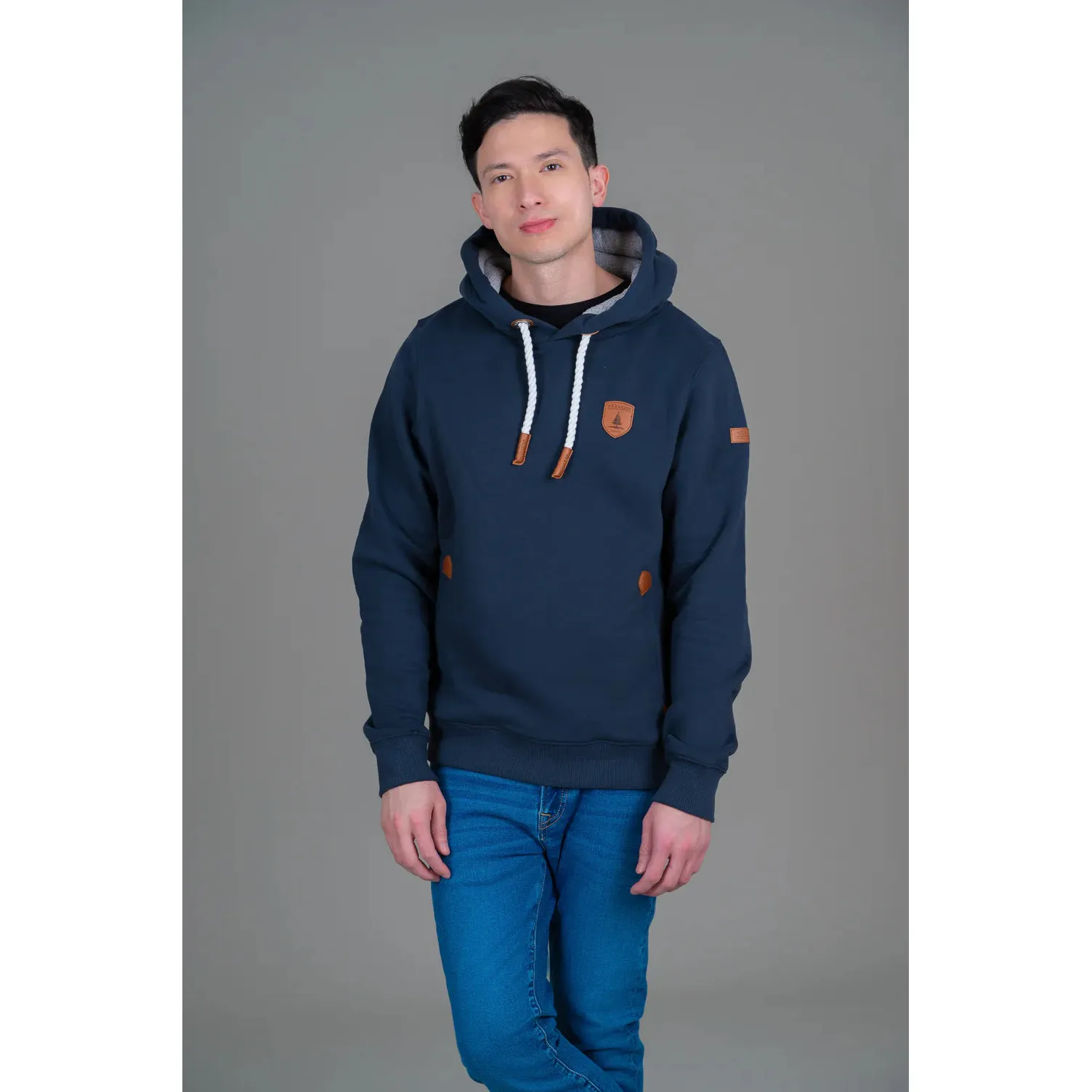 Wanakome Men's Fairfax Hoodie- Oxford Blue