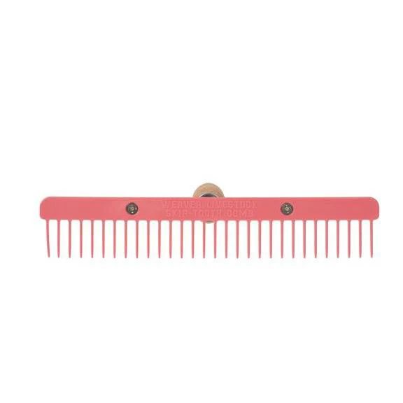 Weaver Skip Tooth Comb with Wood Handle and Replaceable Plastic Blade - Image 4
