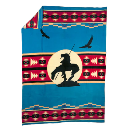 Western Varieties 60x80 Fleece Blanket - End of Trail