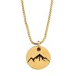 KC Gifts Follow Your Arrow Necklace - Stamped Mountain Range