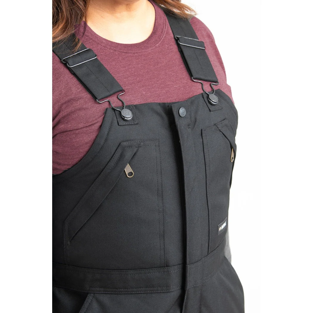 Berne Women's Icecap Insulated Bib Overall - Black - Image 3
