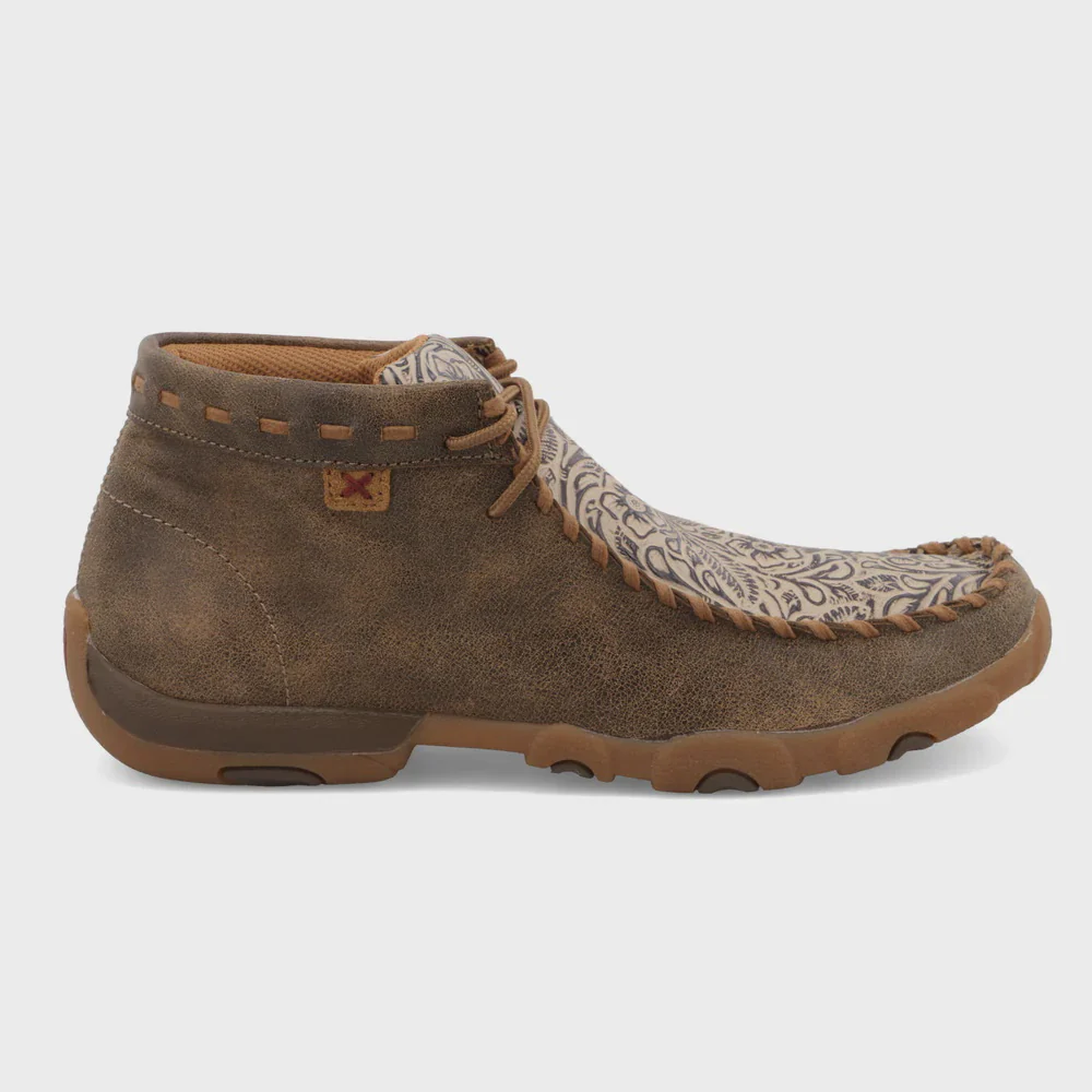 Women's Chukka Driving Moc - Bomber & Nude Print - Image 4