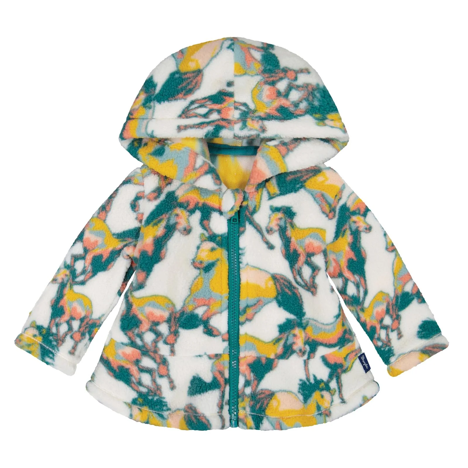 Wrangler Baby Girl's Sherpa Full Zip Long Sleeve Top - White