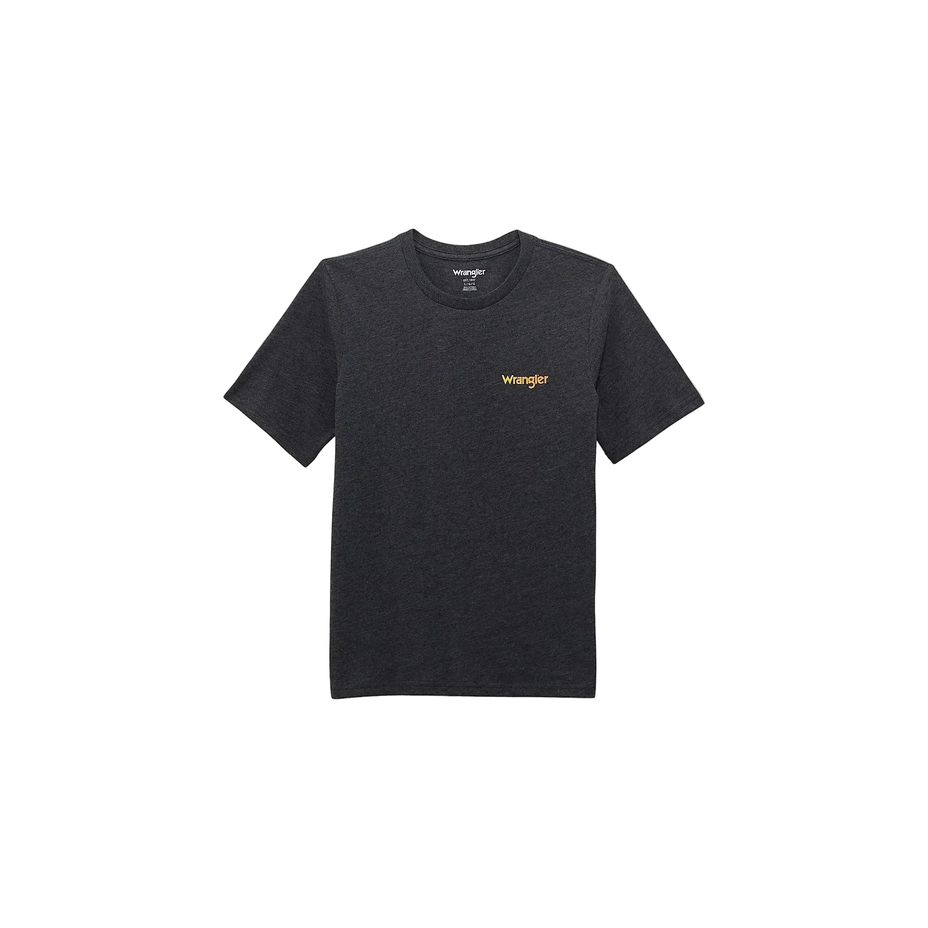 Wrangler Boy's Back Rodeo Graphic Short Sleeve Tee Shirt - Washed Black - Image 2