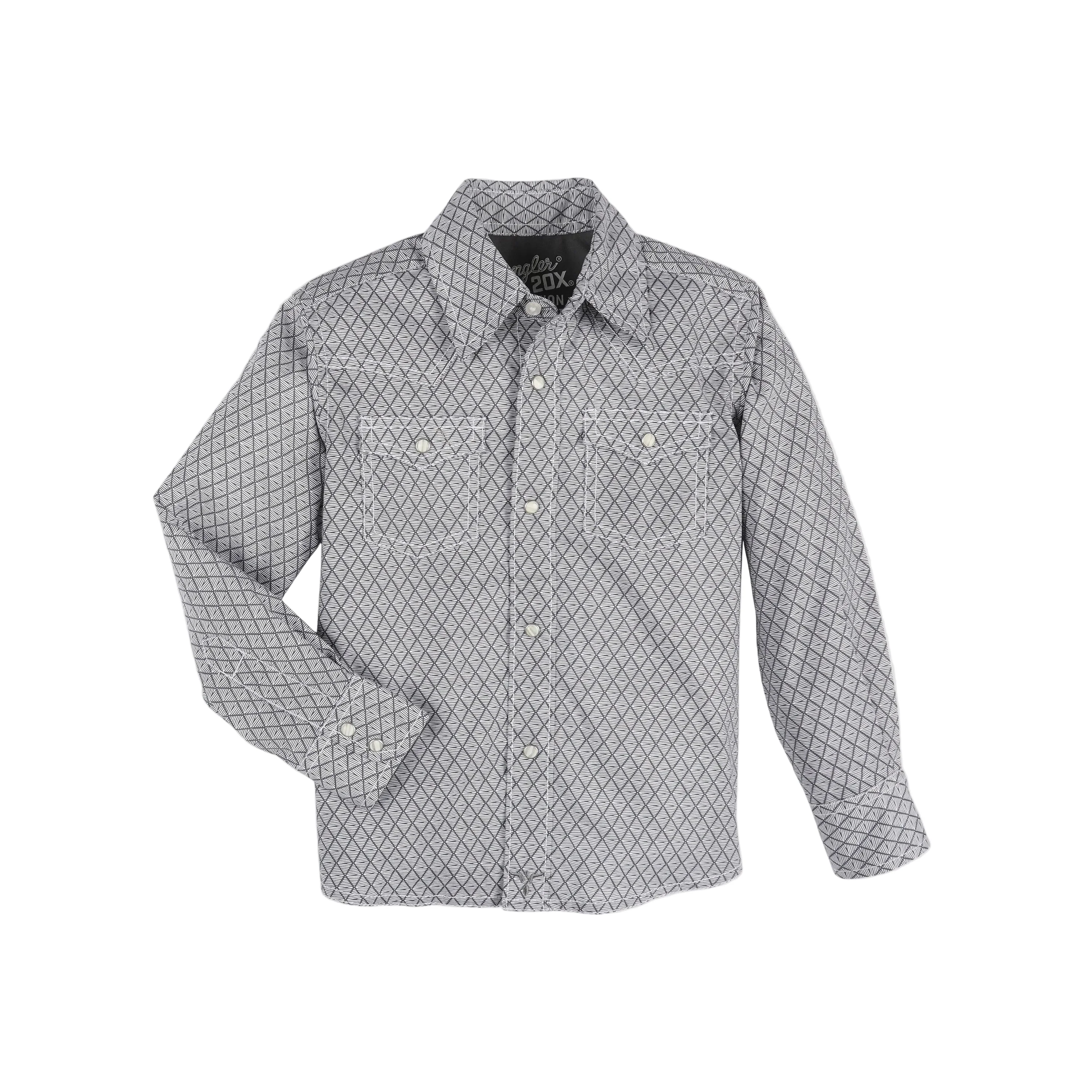 Wrangler Boy's 20X AC LS Shirt - Grey