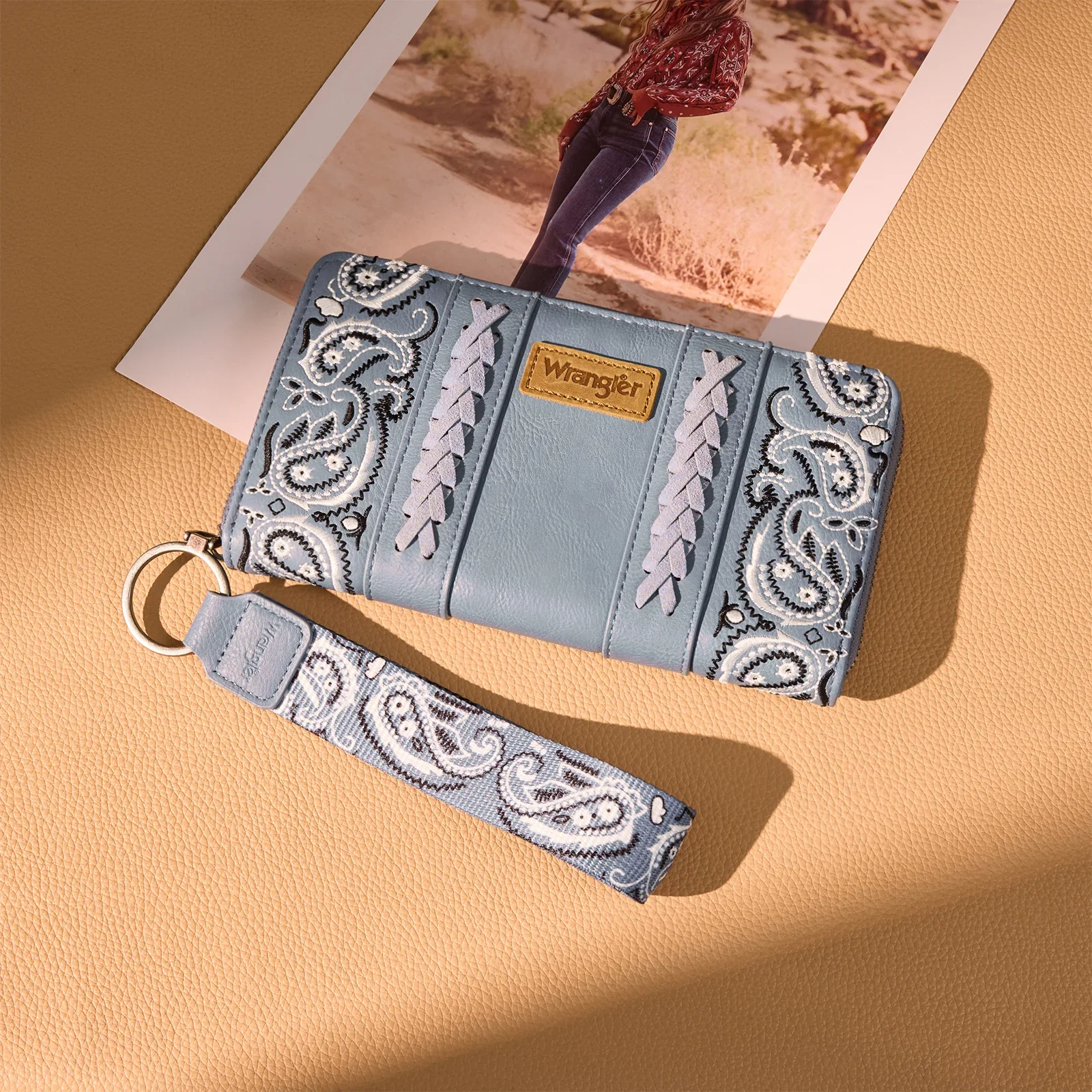 Wrangler Bandana Paisley Print Wallet- Multiple Colours