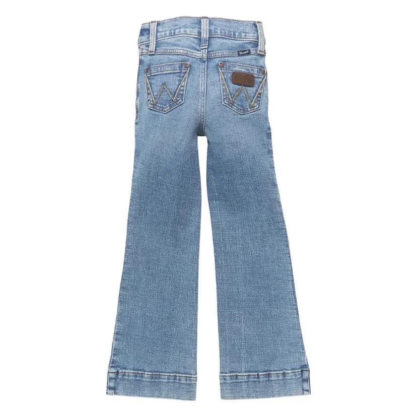 Wrangler Girl's Retro Trouser Light Wash Jeans - Ainsley - Image 2