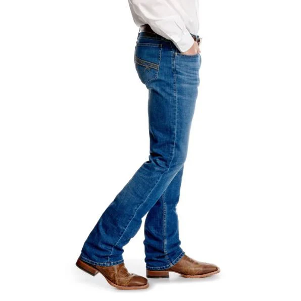 Wrangler Men's Beckner HO24 20X Slim Boot Cut Jeans - Medium Wash - Image 2