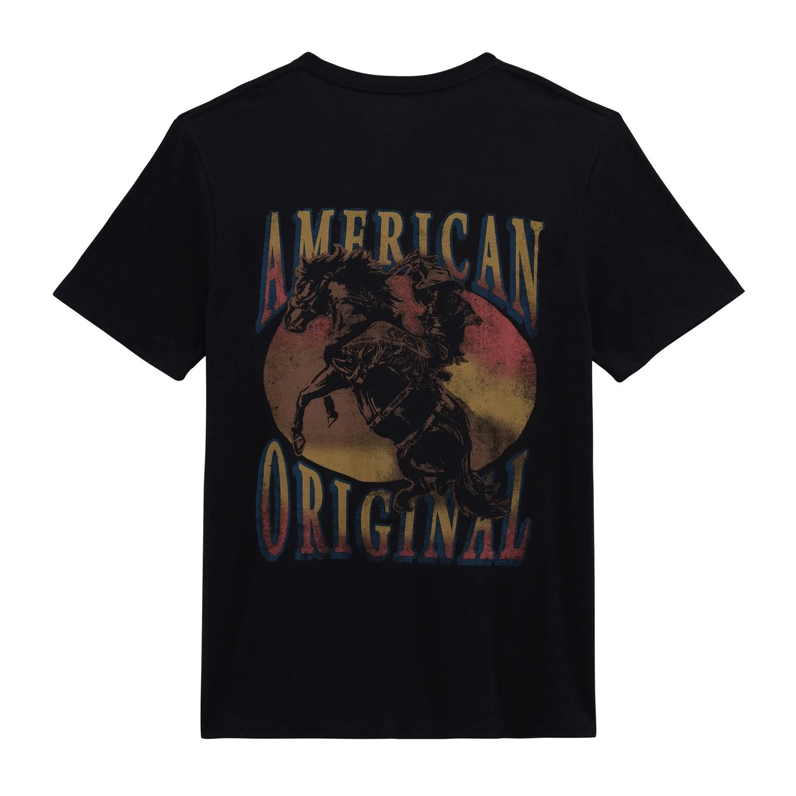 Wrangler Men's Graphic Short Sleeve Original Tee Shirt - Jet Black