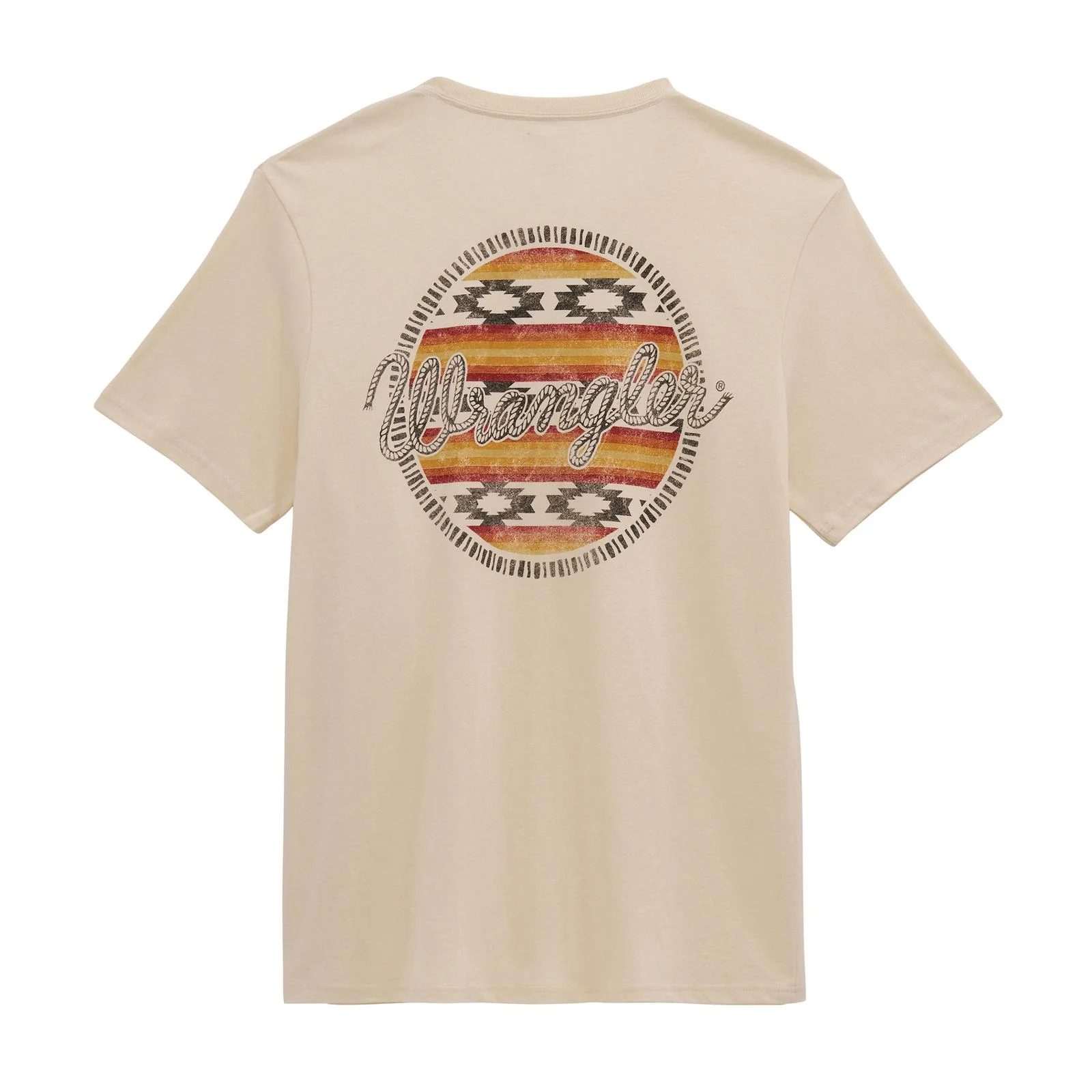 Wrangler Men's Graphic Short Sleeve Rotunda Tee Shirt - Antique White