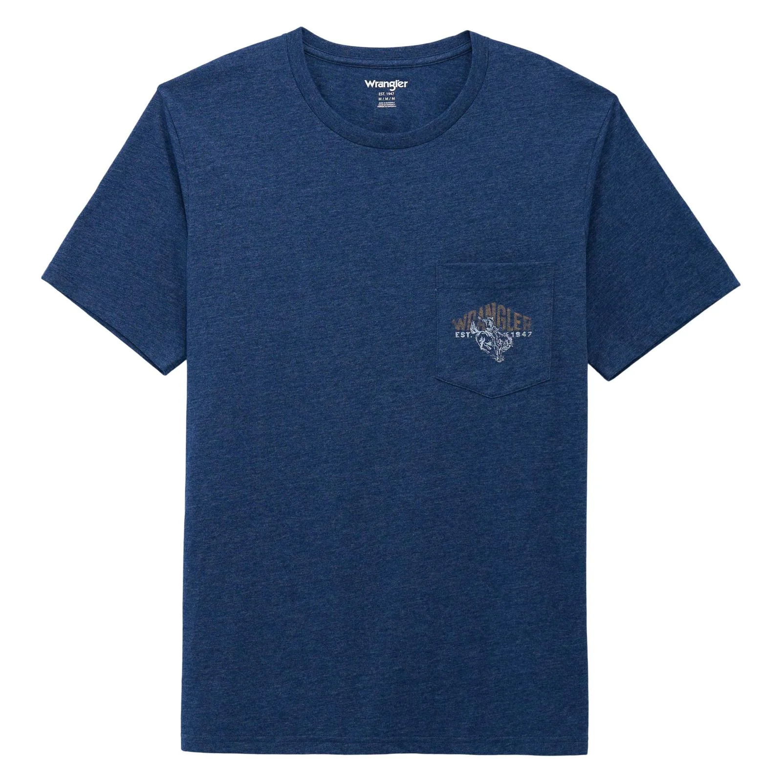 Wrangler Men's Graphic Short Sleeve Tee Shirt - Dark Sapphire Heather - Image 2