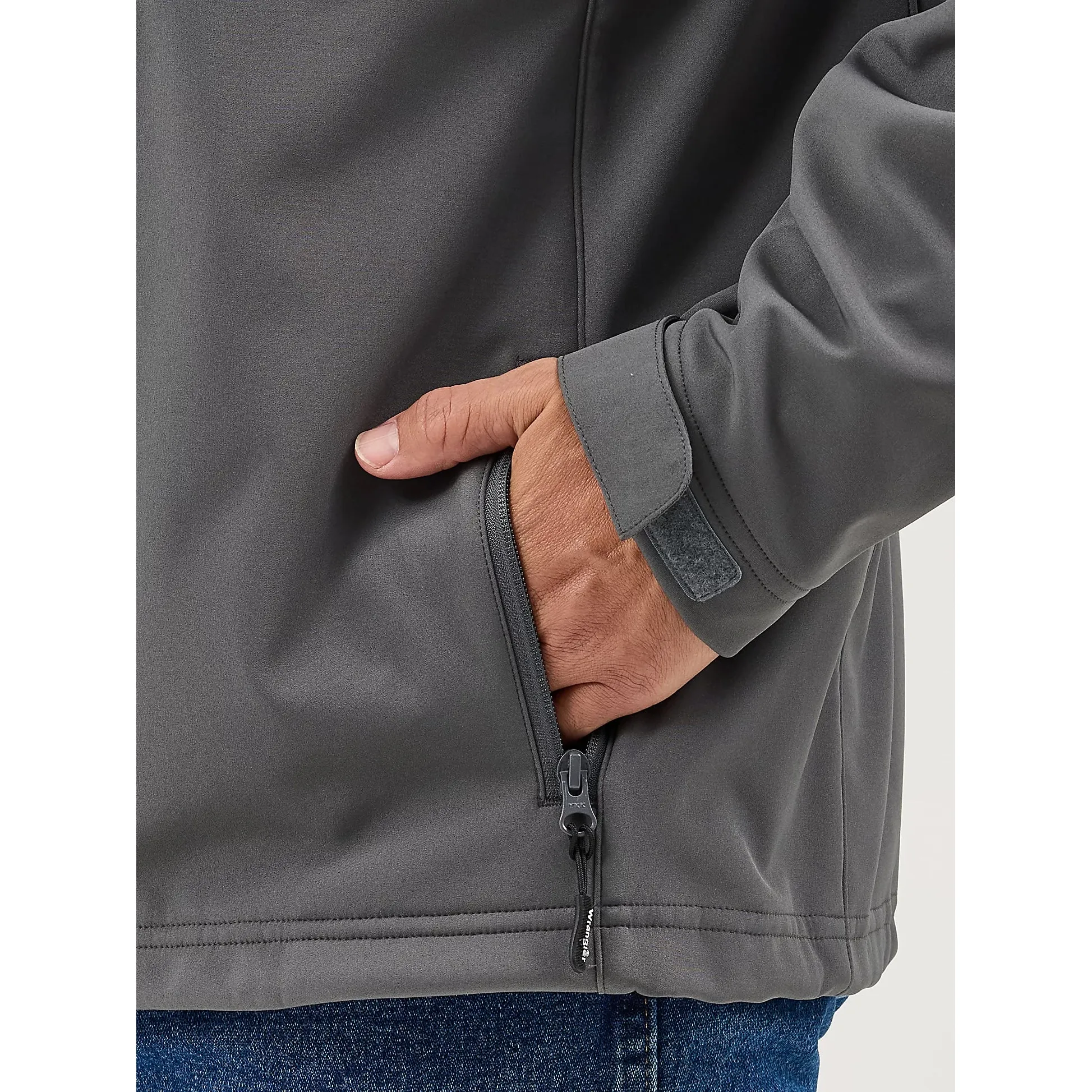 Wrangler Men's Long Sleeve Trail Jacket- Dark Shadow Grey - Image 4
