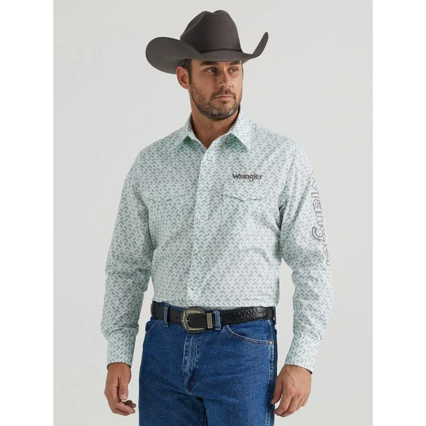Wrangler Men's Long Sleeve Logo Shirt - Image 2