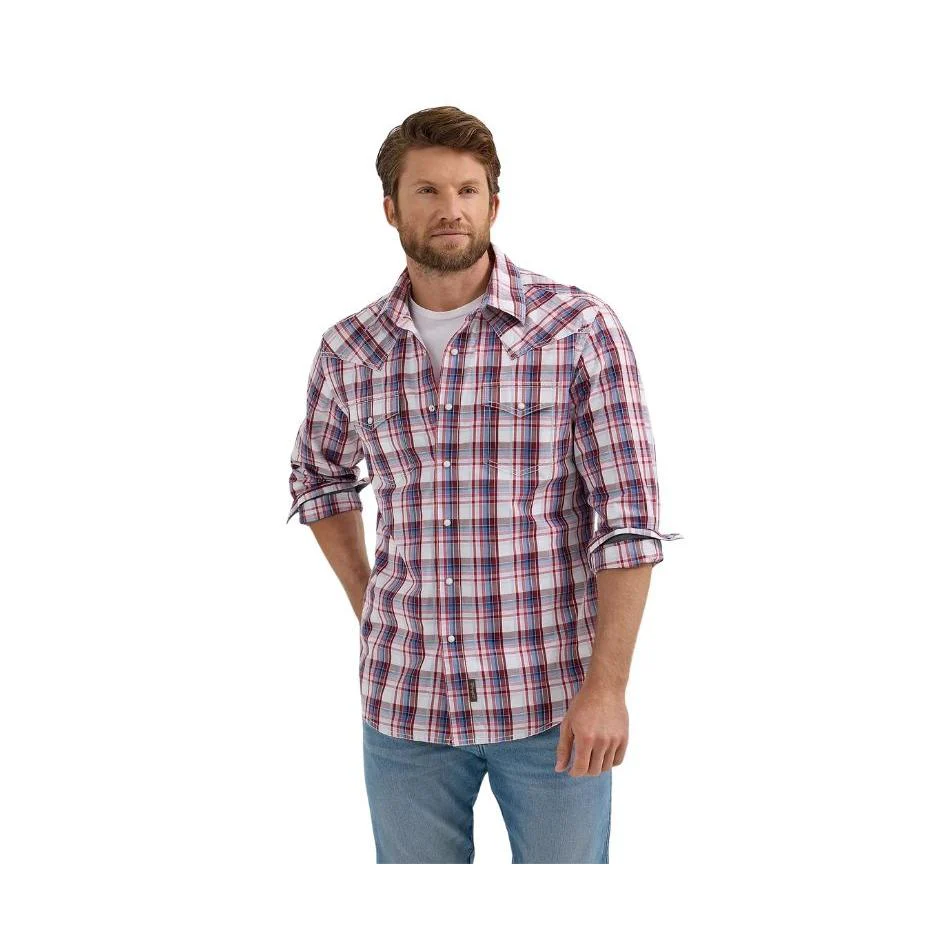 Wrangler Men's Retro Premium Modern Fit Long Sleeve Shirt - Multi
