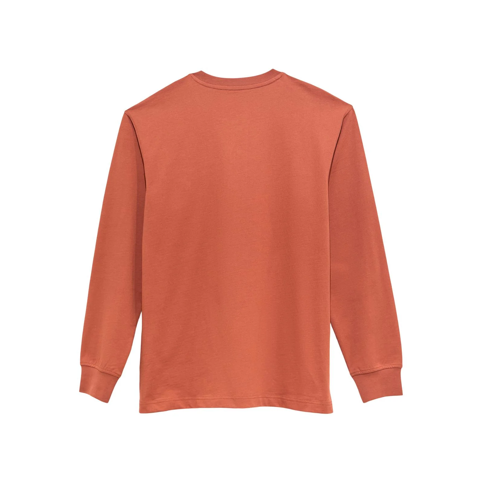 Wrangler Men's Rigg's Workwear Long  Sleeve Henley Tee Shirt- Mahogany - Image 2