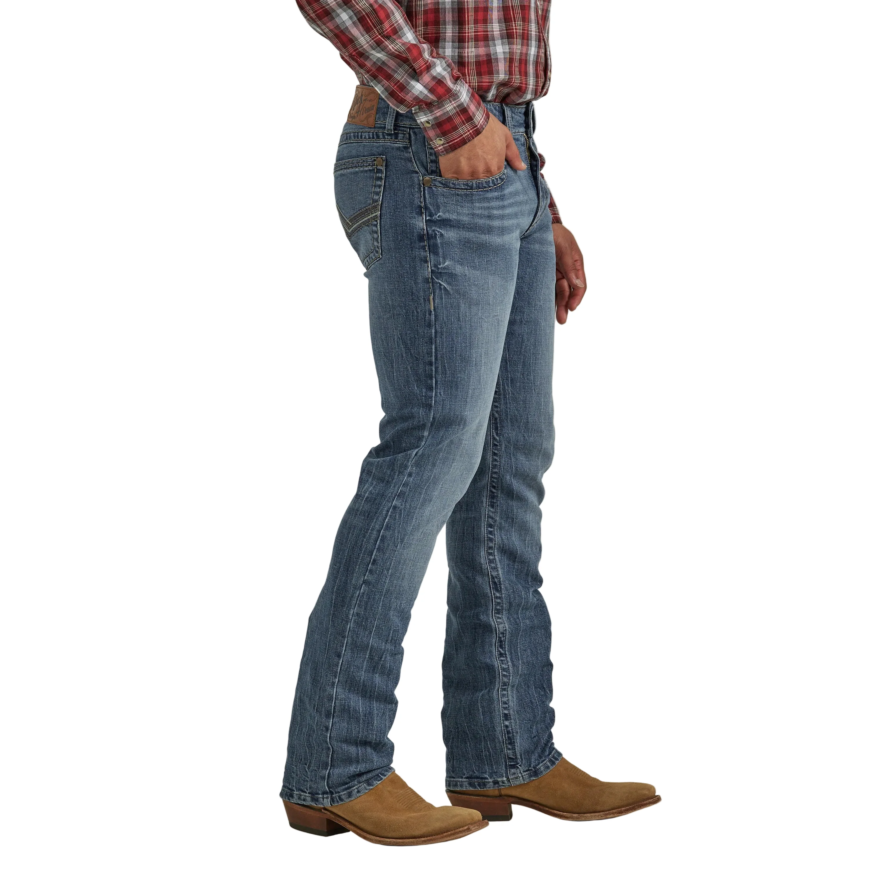 Wrangler Men's Rock47 Slim Straight Jeans - Bufflehead - Image 3