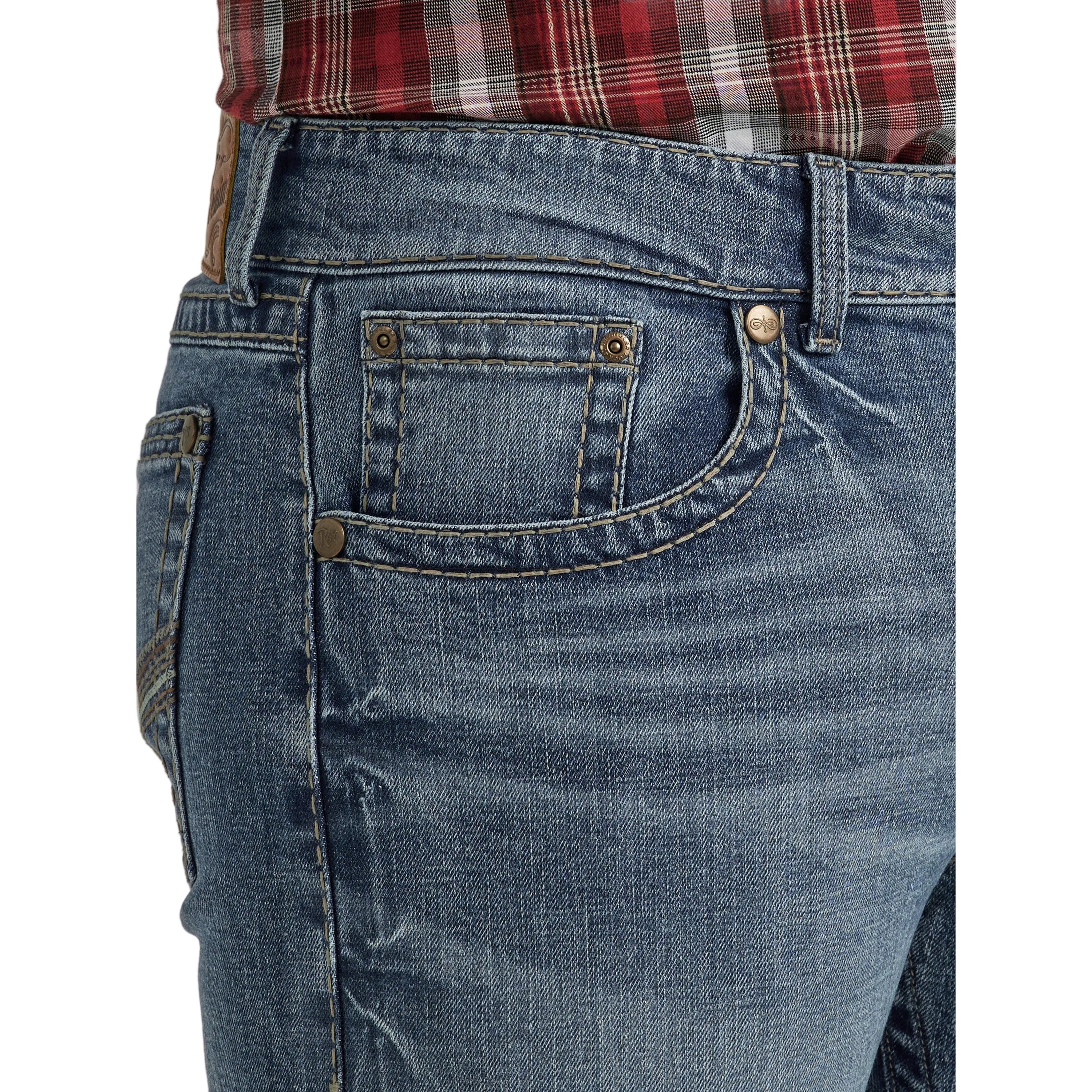 Wrangler Men's Rock47 Slim Straight Jeans - Bufflehead - Image 4