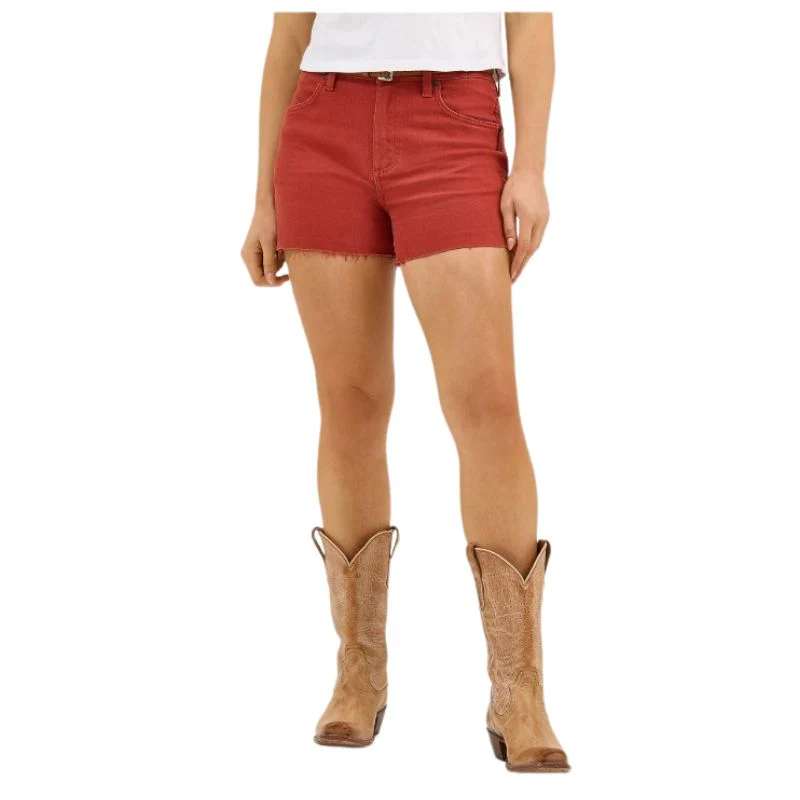 Wrangler Women's Retro High Rise Cowboy Shorts- Amber - Image 3