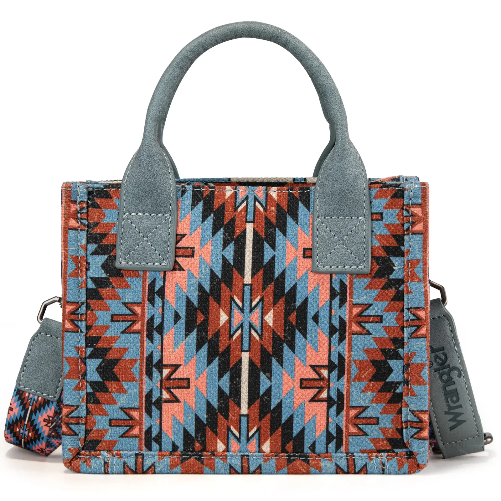 Wrangler Southwest Pattern Dual Sided Mini Print Tote/Crossbody - Image 6