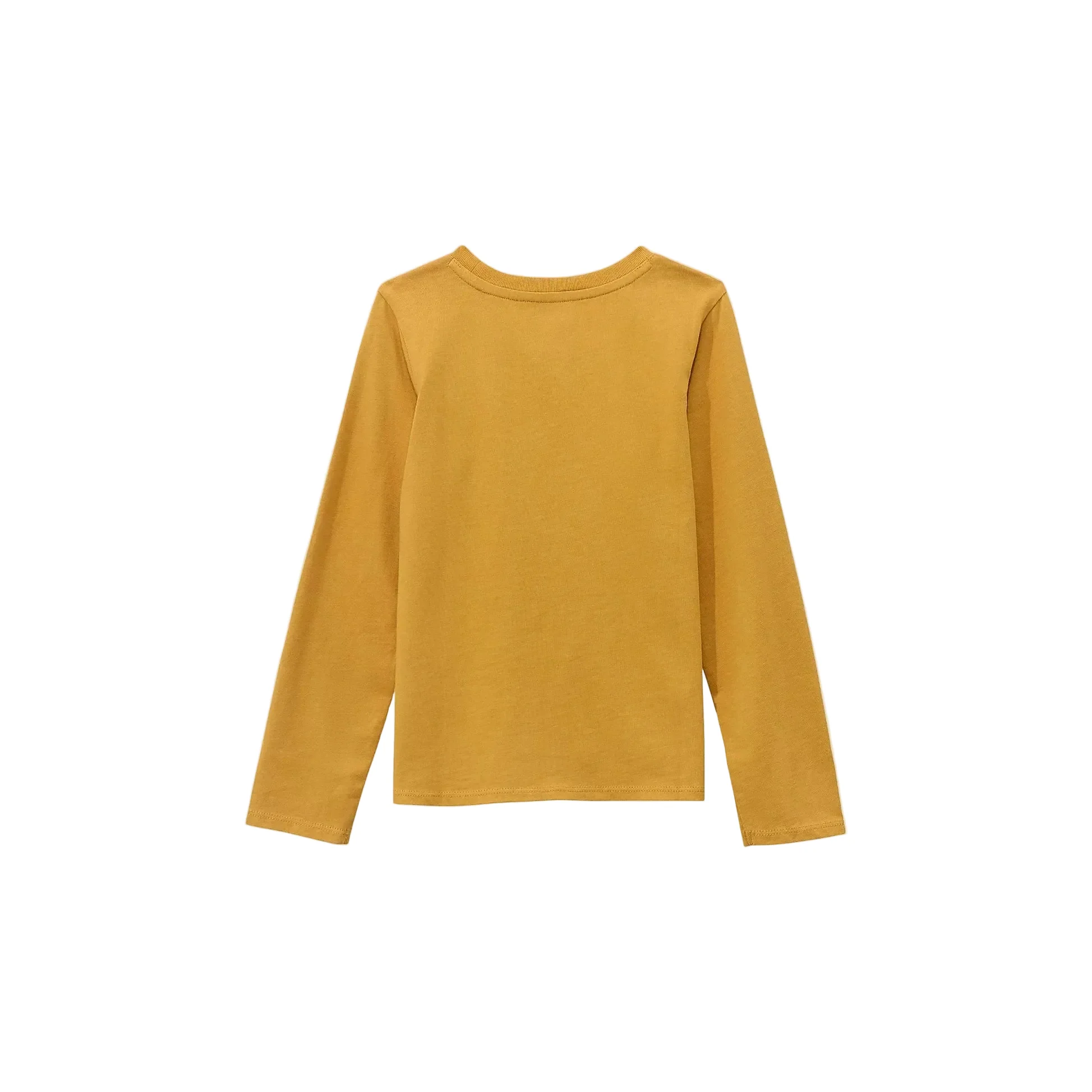 Wrangler Western Girl's Long Sleeve Western Graphic Tee- Mustard Mountains - Image 2