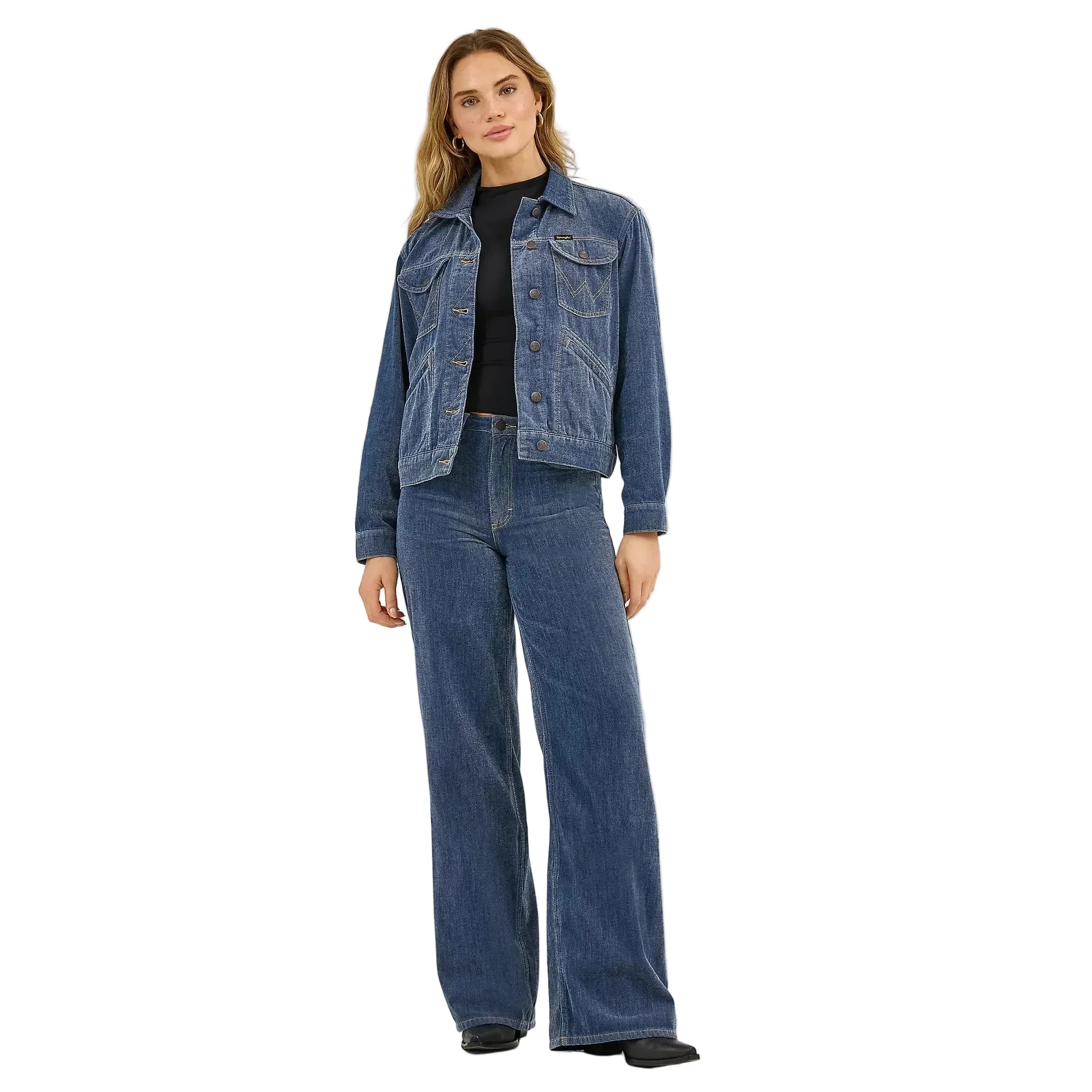 Wrangler Women's Airy Denim Jacket - Blue - Image 6