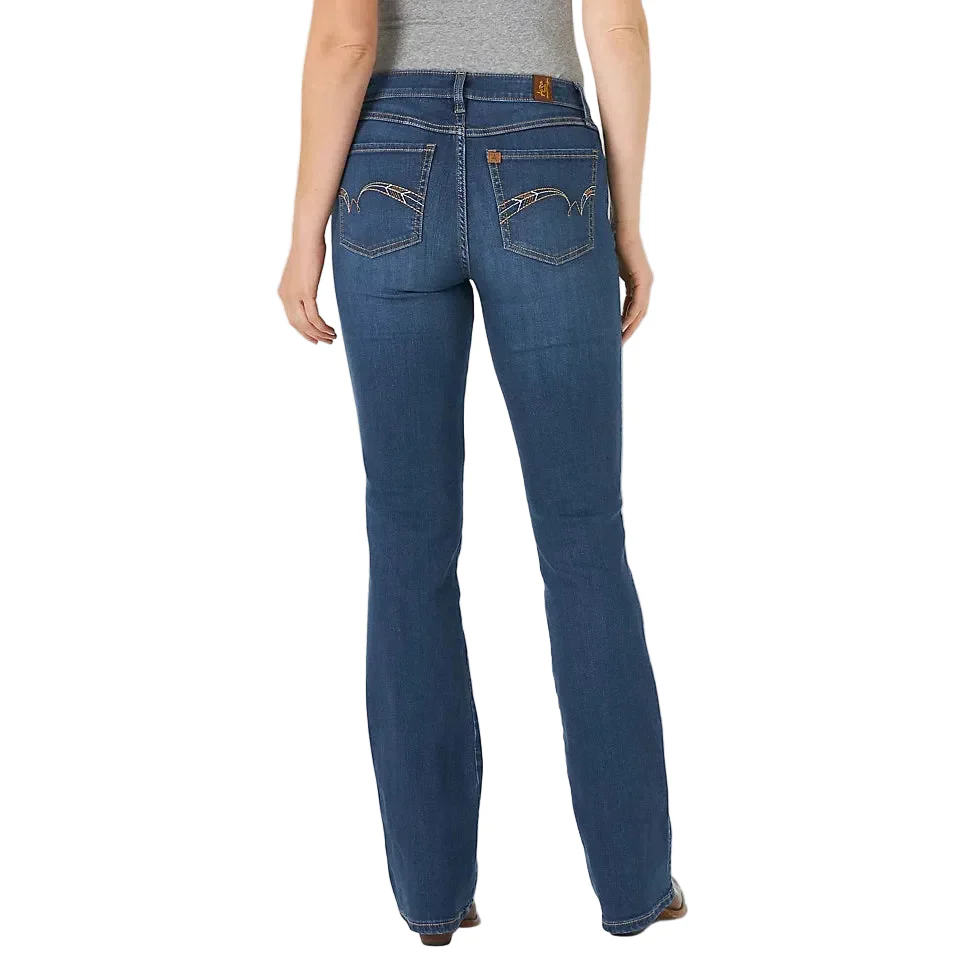 Wrangler Women's Aura Mid Rise Bootcut Jeans - Jennifer - Image 2
