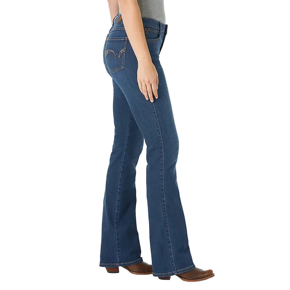 Wrangler Women's Aura Mid Rise Bootcut Jeans - Jennifer - Image 3