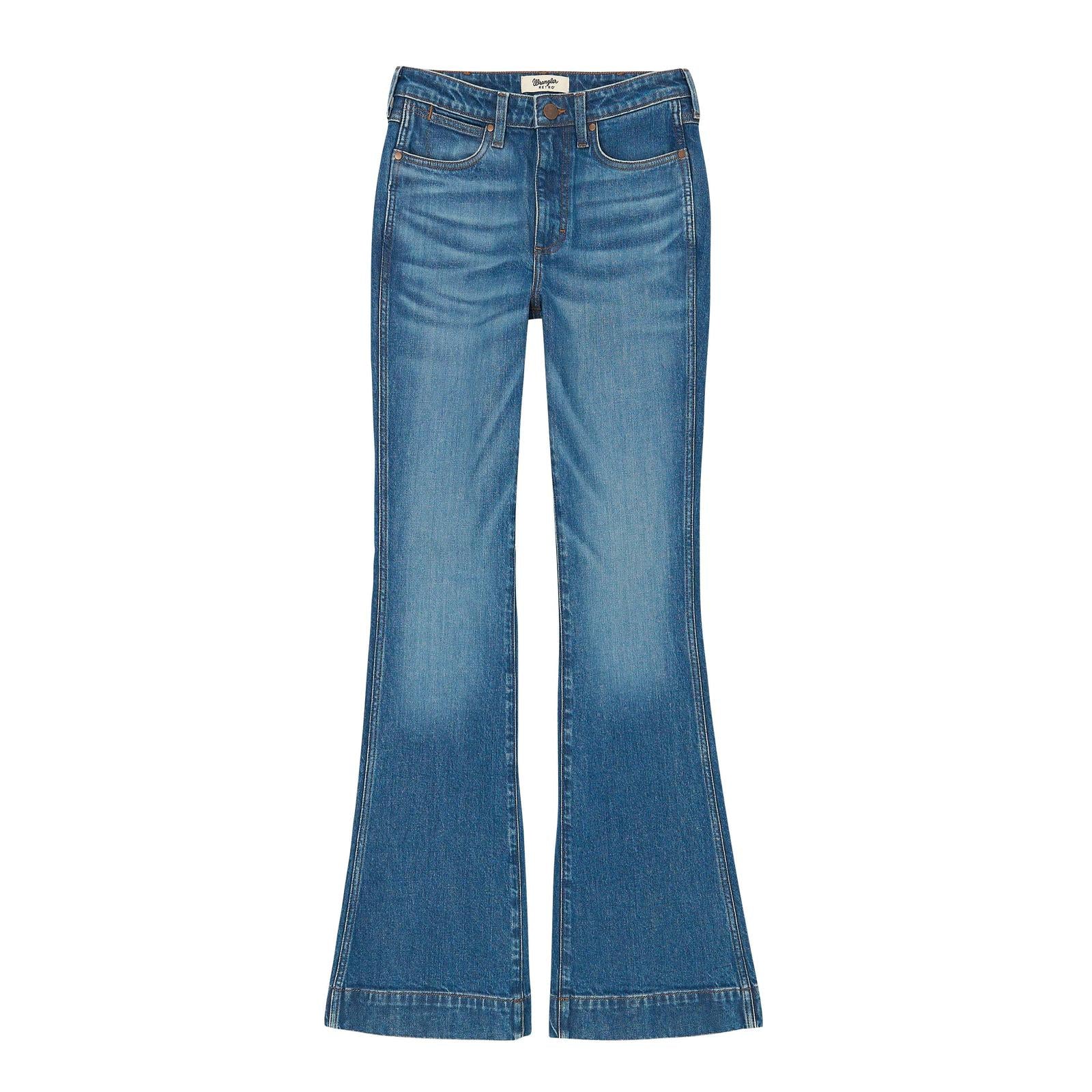 Wrangler Women's Bailey Trouser Stretch High Rise Jeans - Mina