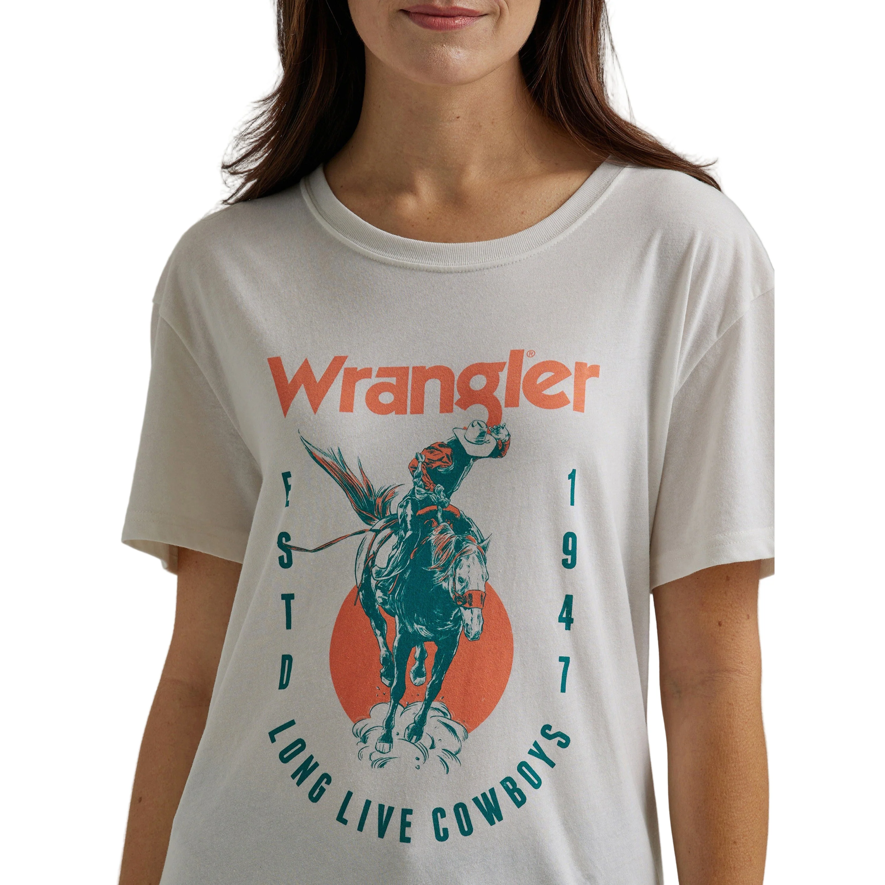 Wrangler Women's Long Live Boyfriend Tee - Grey - Image 3