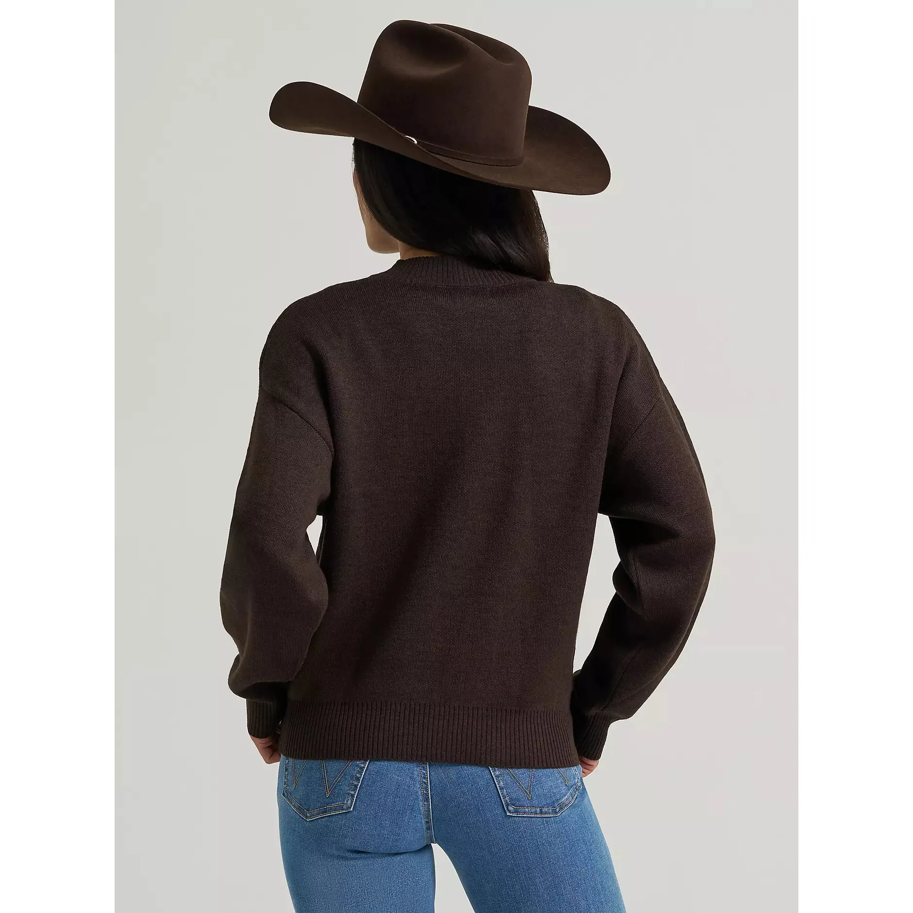 Wrangler Women's Long Sleeve Canyon Horse Sweater - Brown - Image 2