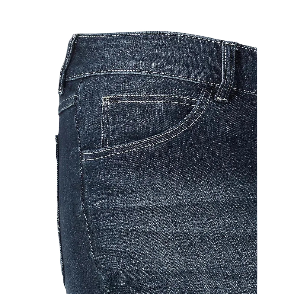 Wrangler Women's (PLUS) Mid Rise Bootcut Jeans - Dark Wash - Image 5