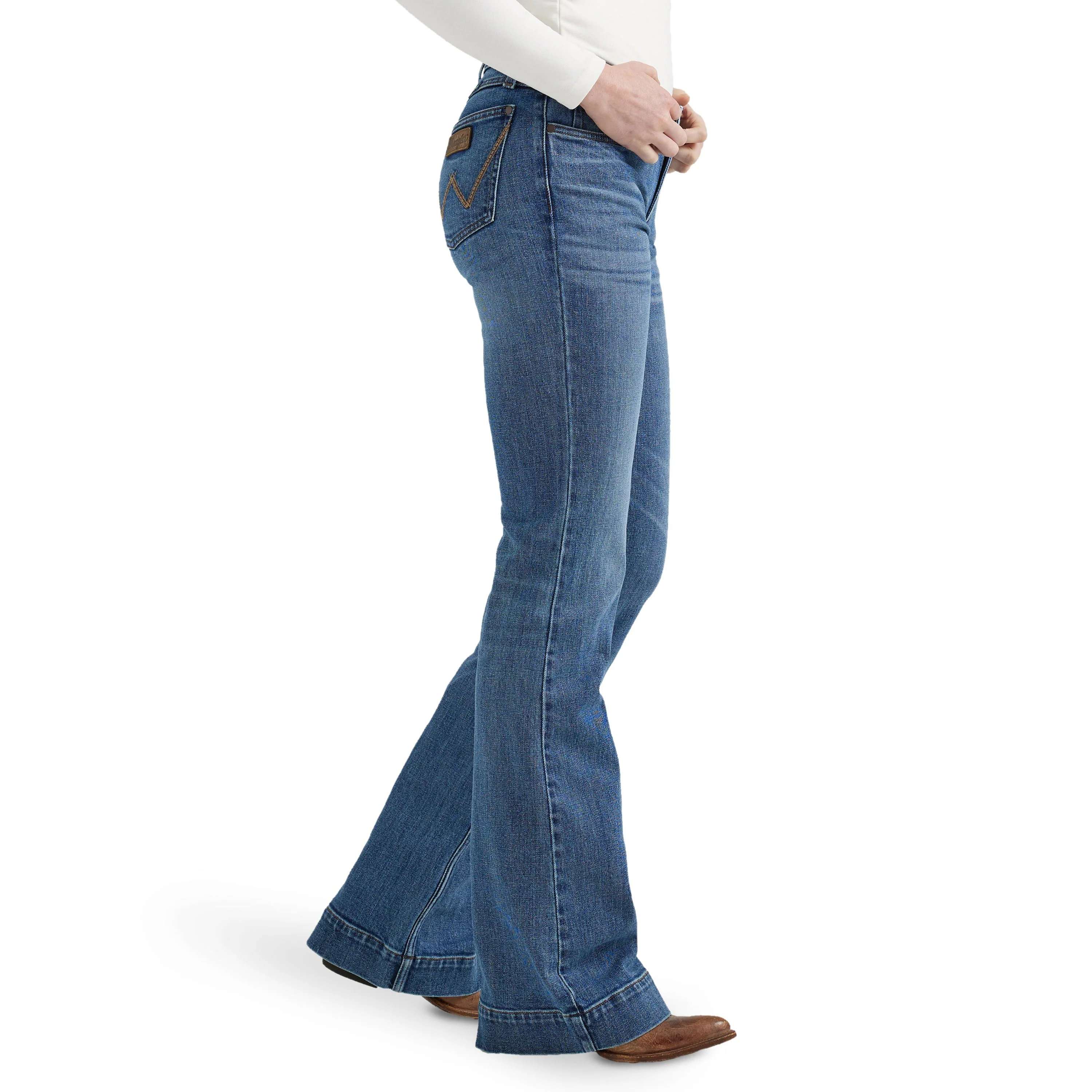 Wrangler Women's HO24 West Retro Mae Trouser- Iris - Image 2