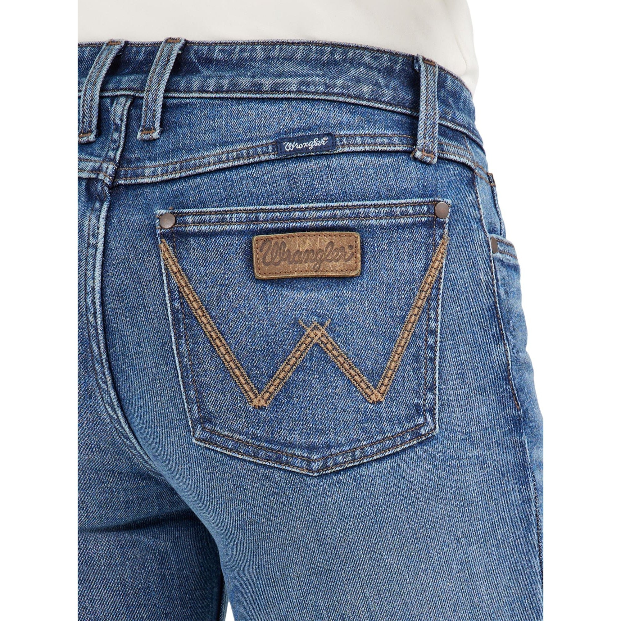 Wrangler Women's HO24 West Retro Mae Trouser- Iris - Image 4